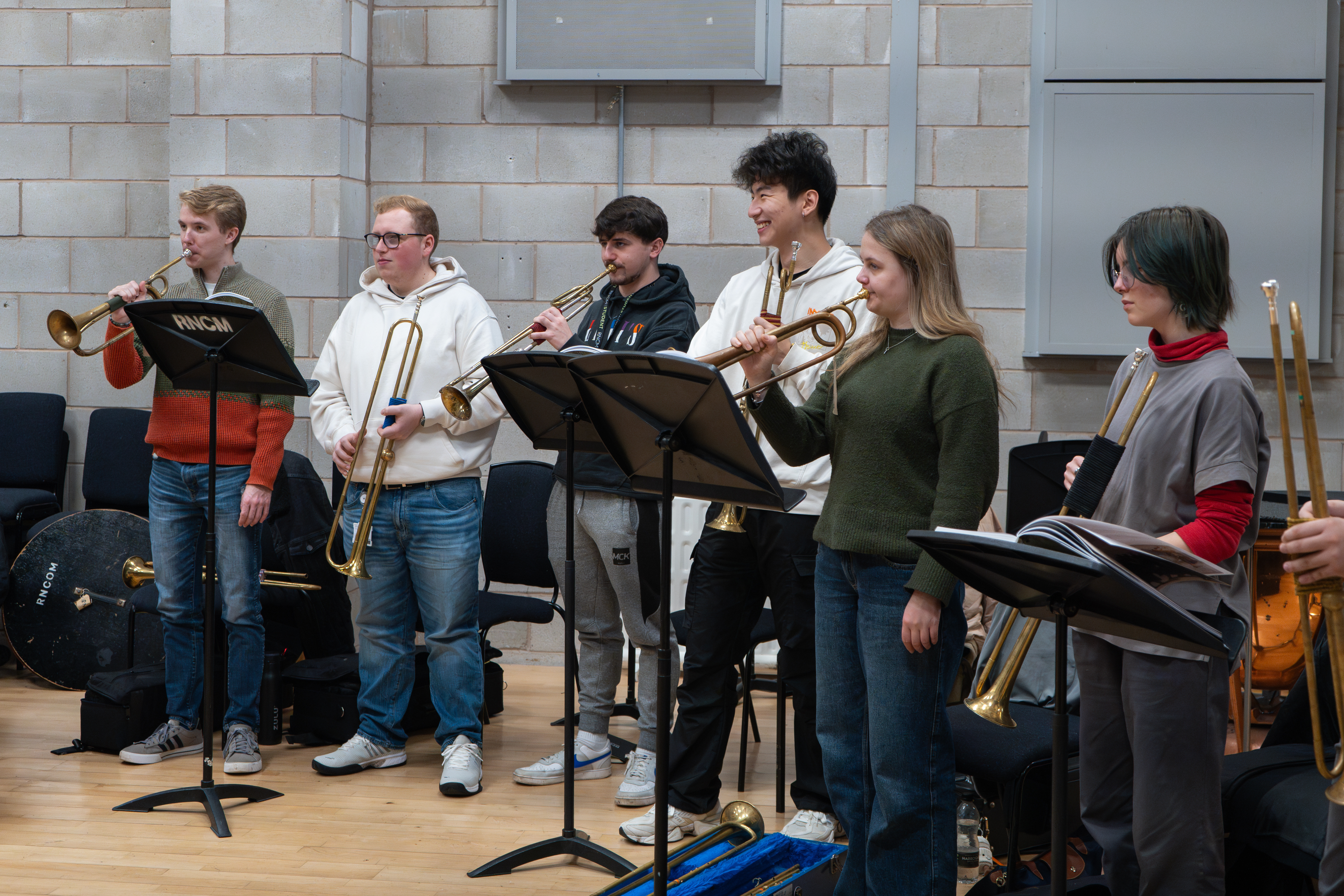 RNCM Students playing Natural Trumpets