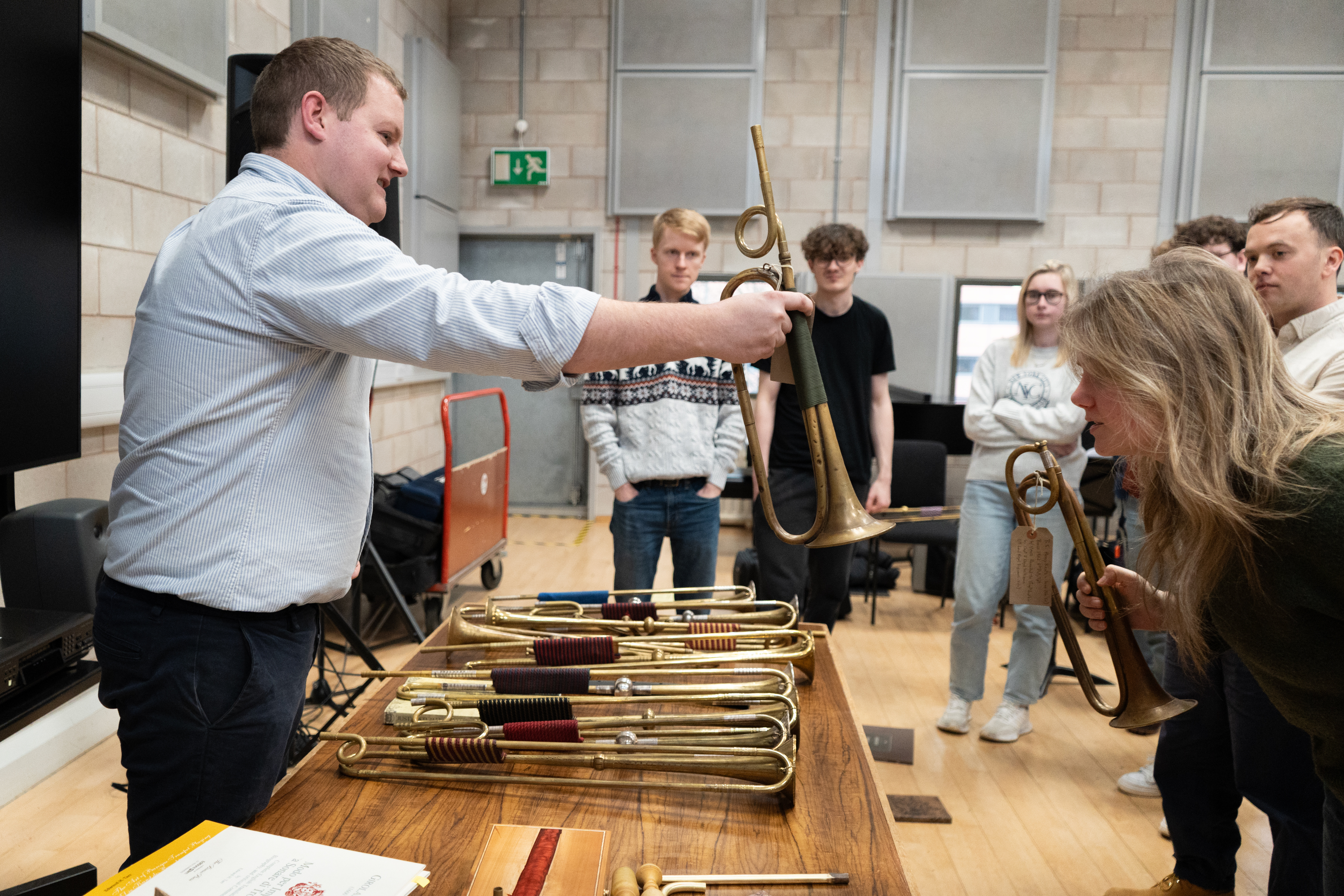 Russell Gilmour introduces various types of trumpet